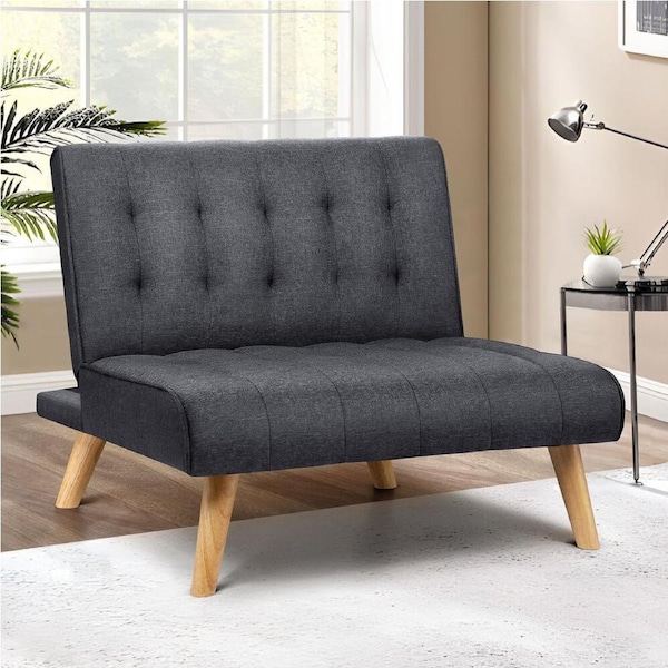 ALFORDSON Sofa Bed Single Chair Fabric Grey