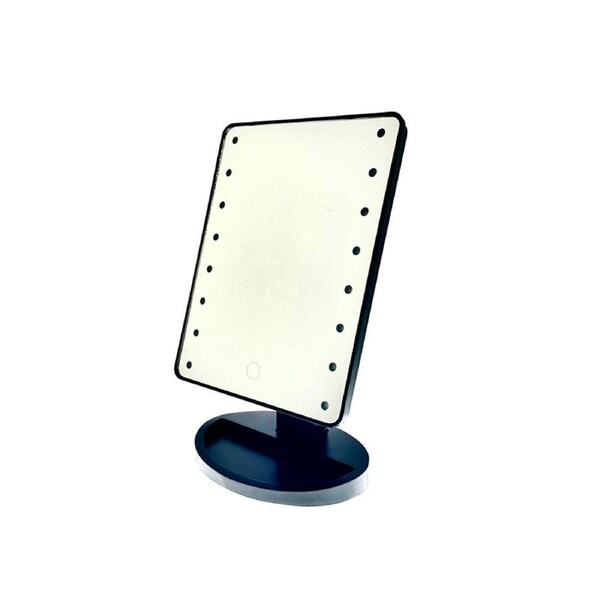 Gibson Gifts 16-LED Light Up Cosmetic/Makeup Vanity Mirror Tabletop 28x20cm