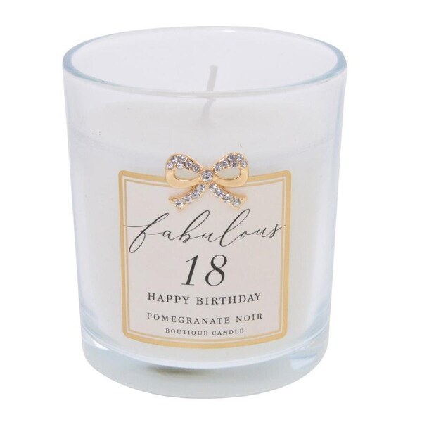 Gibson Gifts Jewelled Scented Candle Pomegranate Noir Scent 18th Birthday