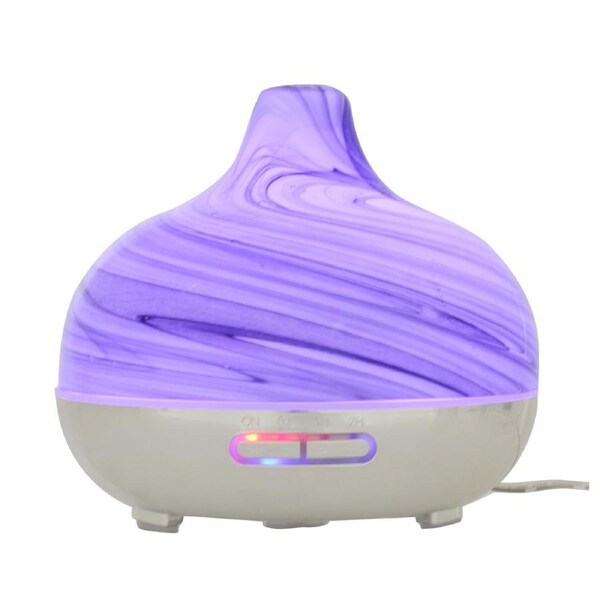 Gibson Gifts Aroma Humidifier Mist Diffuser w/ Bluetooth Speaker 15cm Marble