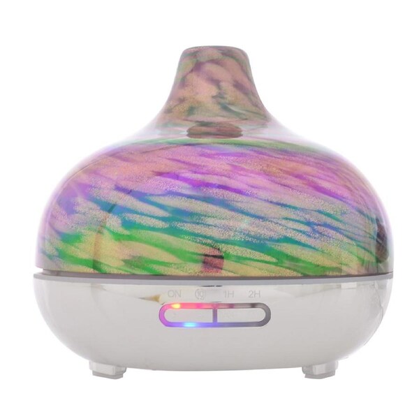 Gibson Gifts Aroma Humidifier Mist Diffuser w/Bluetooth Speaker 15cm Rainbow