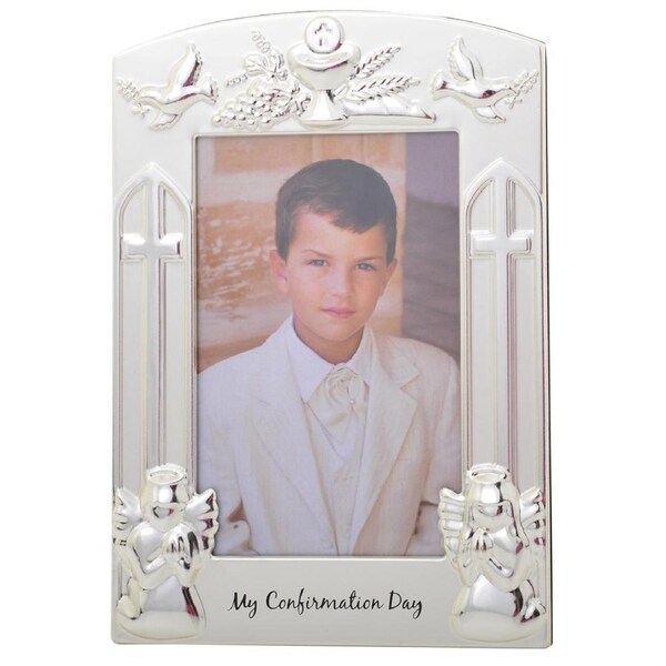 Gibson Gifts My Confirmation 4x6'' Photo/Picture Frame Decor Rect Silver