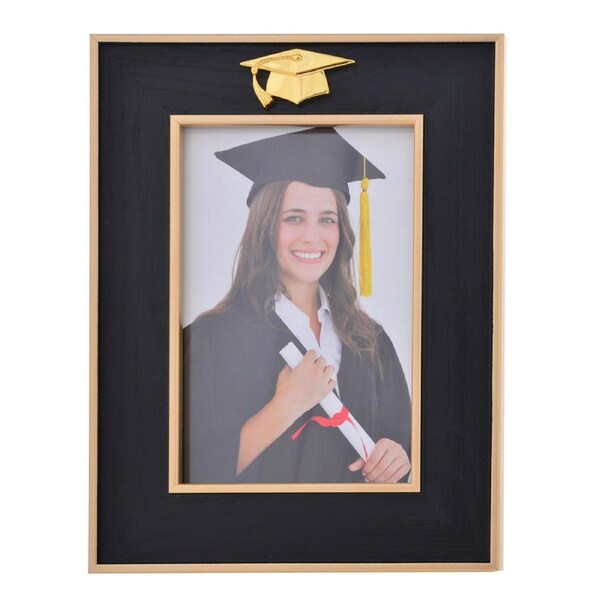 Gibson Gifts Golden Graduation 5x7'' Photo/Picture Frame Decor Rectangle