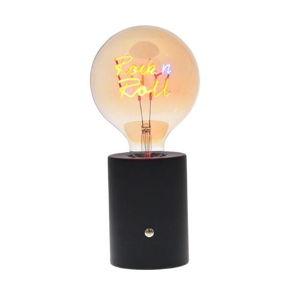 Gibson Gifts LED Text Lamp Rock-N-Roll Home/Room Tabletop Decor 30cm Large