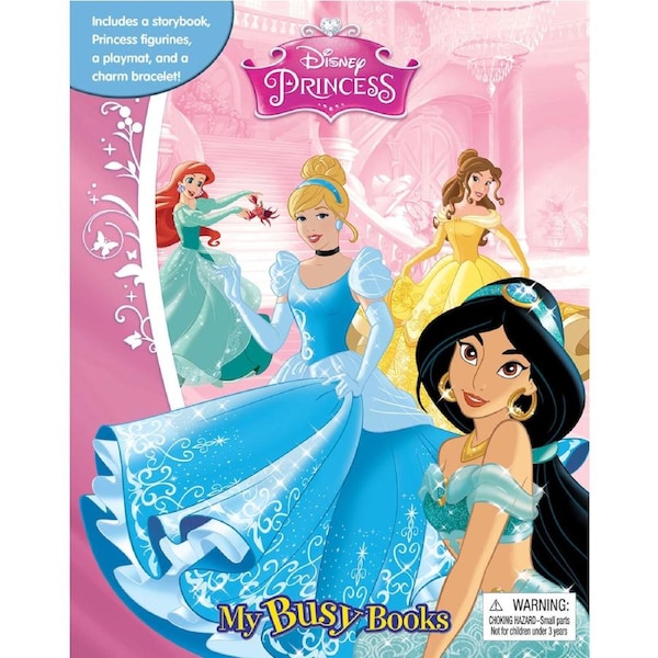 Disney Princess My Busy Book Classic Kids Storybook/Toy Activity Kit 3y+