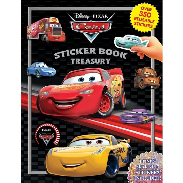 Disney Cars Sticker Treasury Kids/Children Educational Fun Activity Book 3y+