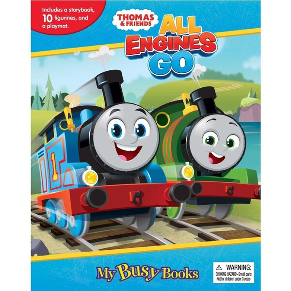 Thomas All Engines Go New My Busy Books Kids Storybook/Toy Activity Kit 3y+