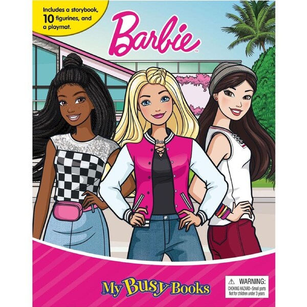 Mattel Barbie My Busy Books Kids/Children Storybook/Toy Activity Kit 3y+
