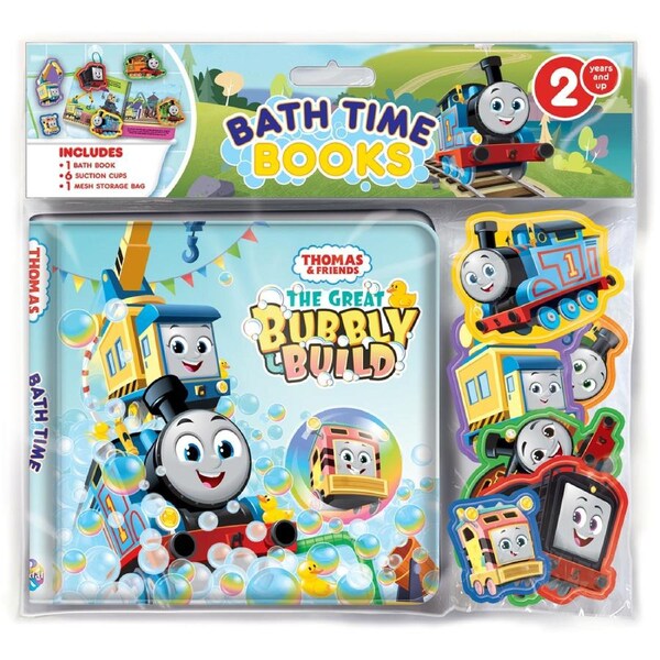 Mattel Thomas On The Go Kids/Children Bathtime Book w/ Figures/Bag Eva 3y+
