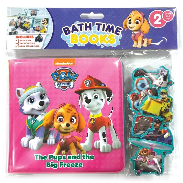 Nick Paw Patrol Girls Kids/Children Bath Time Books w/ Figures/Eva Bag 3y+