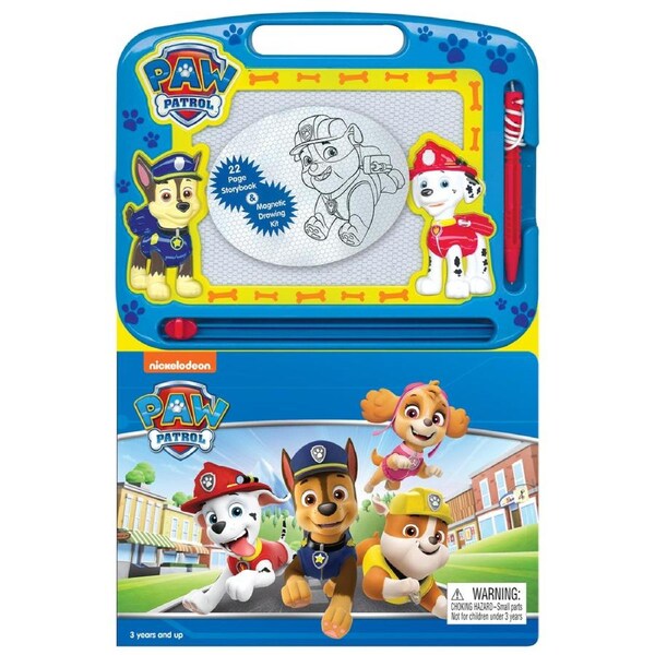Paw Patrol Learning Series Kids/Children Magnetic Drawing Pad w/ Book 3y+