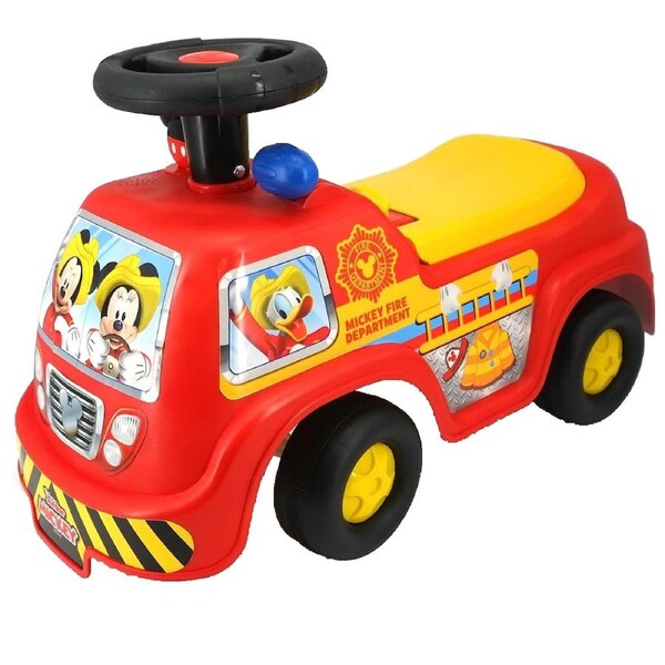 Disney Lights N Sounds Mickey Firetruck Ride-On