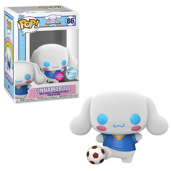 Sanrio Cinnamoroll With Soccer Ball Flocked Funko POP! Vinyl