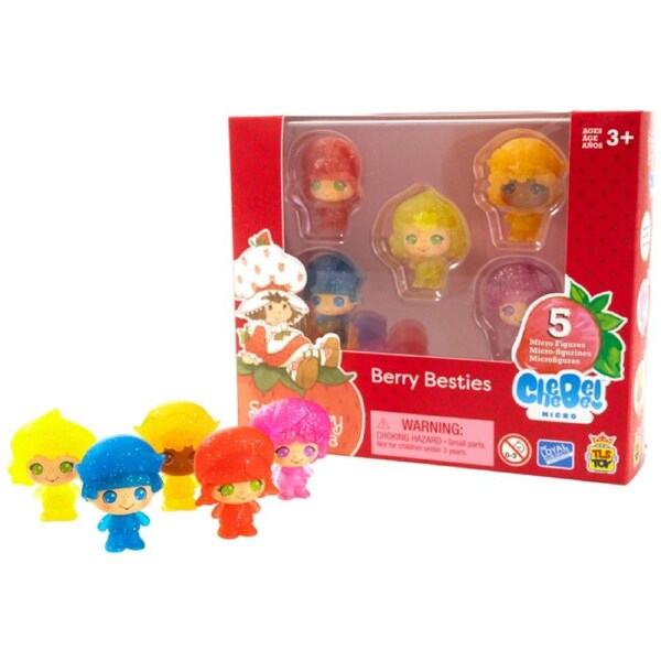 Strawberry Shortcake Berry Besties Cheebee 1.5 inch Micro Set 5 Pack