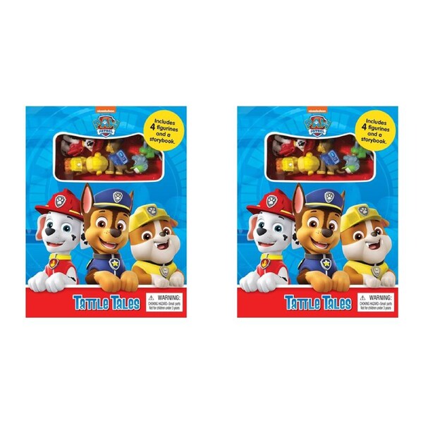 2x Nick Paw Patrol Tattle Tales Kids/Children Fun Educational Storybook 3y+