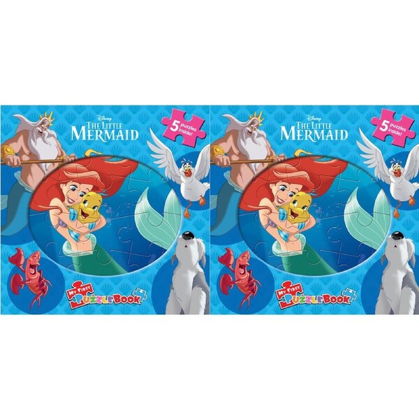 2x Disney Little Mermaid Kids/Children Classic Activity My First Puzzle Book 3+