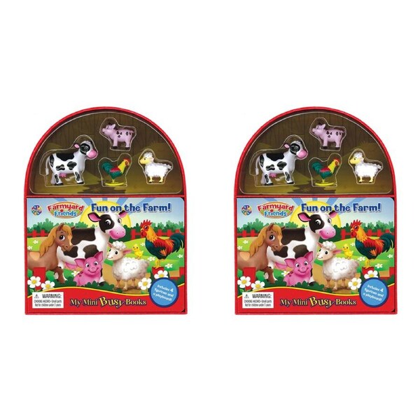 2x Farm Mini Busy Kids/Childrens Educational Fun Learning Activity Book 3y+