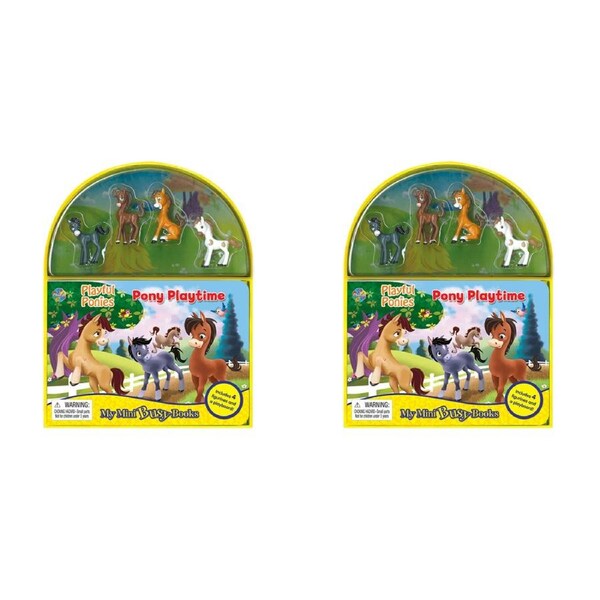 2x Ponies Mini Busy Kids/Children Educational Fun Learning Activity Book 3y+