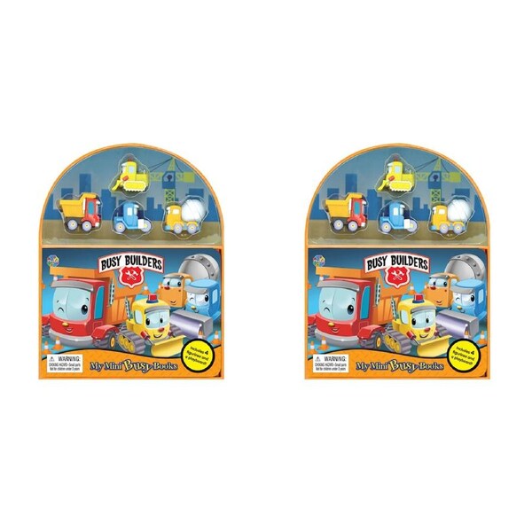 2x Busy Builders Mini Busy Kids/Children Educational Learning Activity Book 3y+