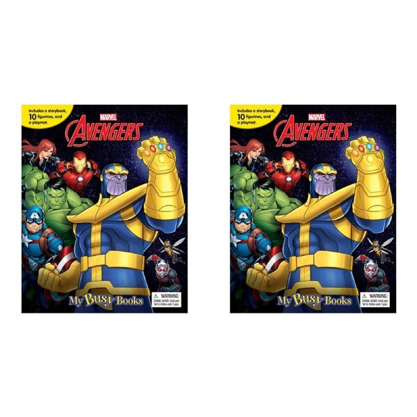 2x Marvel Avengers Infinity My Busy Book Kids Storybook/Toy Activity Kit 3y+
