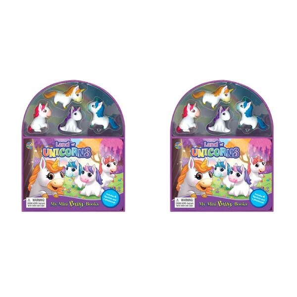 2x Unicorns Mini Busy Kids/Children Educational Learning Fun Activity Book 3y+