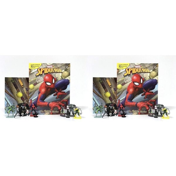 2x Marvel Spiderman My Busy Book Kids/Children Storybook/Toy Activity Kit 3y+