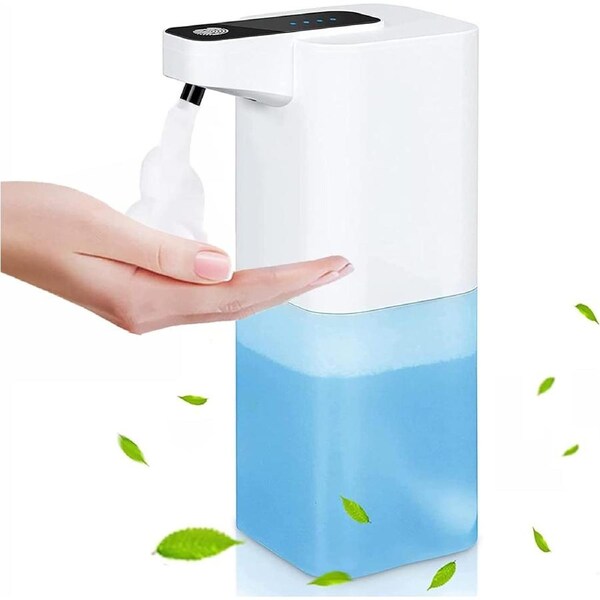 Soap Dispenser 4-Level Adjustable Automatic Foaming Soap Dispenser ,Touchless USB Rechargeable Waterproof ,for Home Bathroom Kitchen(400ml)