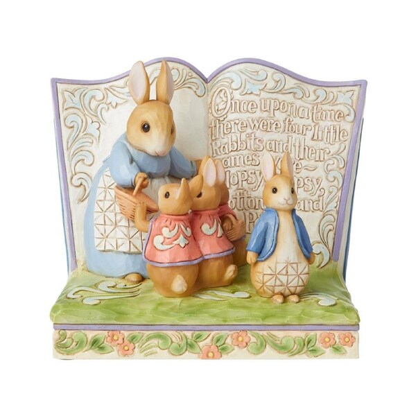 Beatrix Potter by Jim Shore Figurine 11cm Storybook, Whitehill 6008742