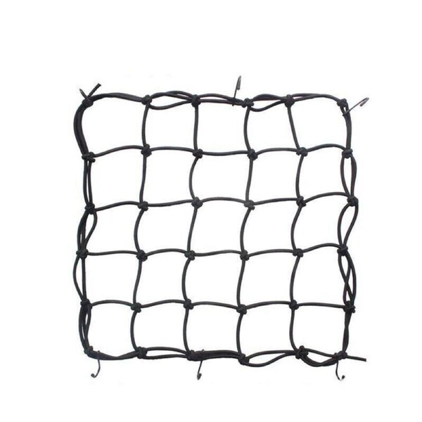 Motorcycle Bungee Cargo Net Helmet Mesh Bike Hold Down Accessories 6 Hooks