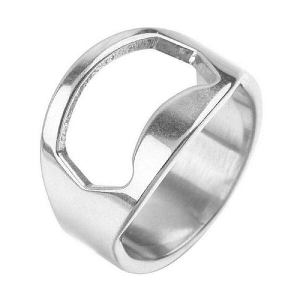 Stainless Steel Bottle Opener Ring Novelty