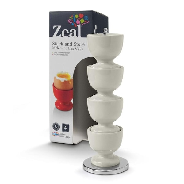 Zeal Stack and Store Egg Cups 4pcs Set - Assorted Colours