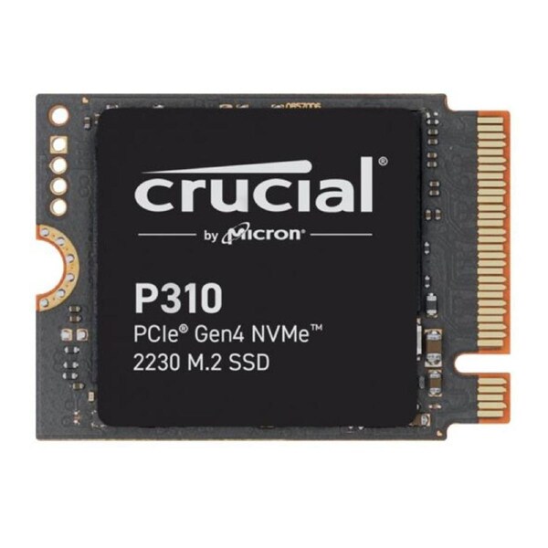 Crucial P310 1TB M.2 2230 NVMe SSD 7100/6000 MB/s 1M IOPS 220TBW 2M MTTF for MS Surface Pro Valve Steam Deck Asus Rog Ally Lenovo Legion Go MSI Claw CT1000P310SSD2