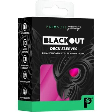 blackout card sleeves Palms Off Gaming - Pink - Standard Deck The Gathering Card Sleeves*** Blackfire Card Sleeves