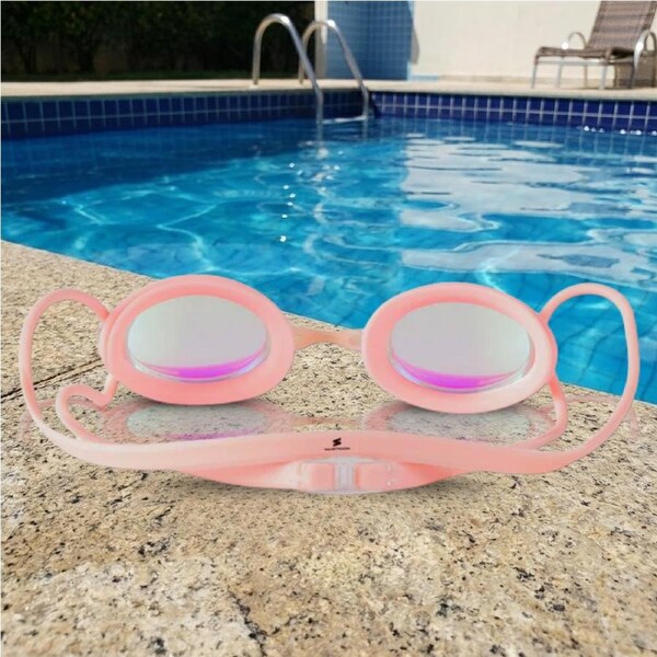 aquaSTRADIA "730RG-PINK BLUE" Sleek Swim Goggles: Swim in Style!