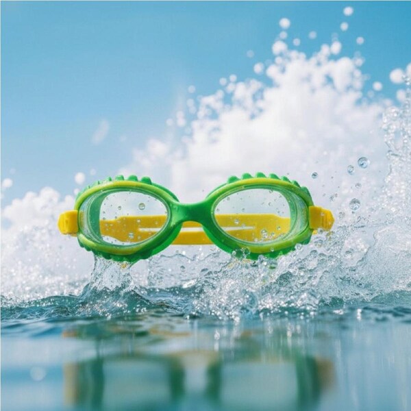 aquaSTRADIA "JR2AF-GREEN" Kids Fun Swim Goggles: Add Fun to Swim Time!