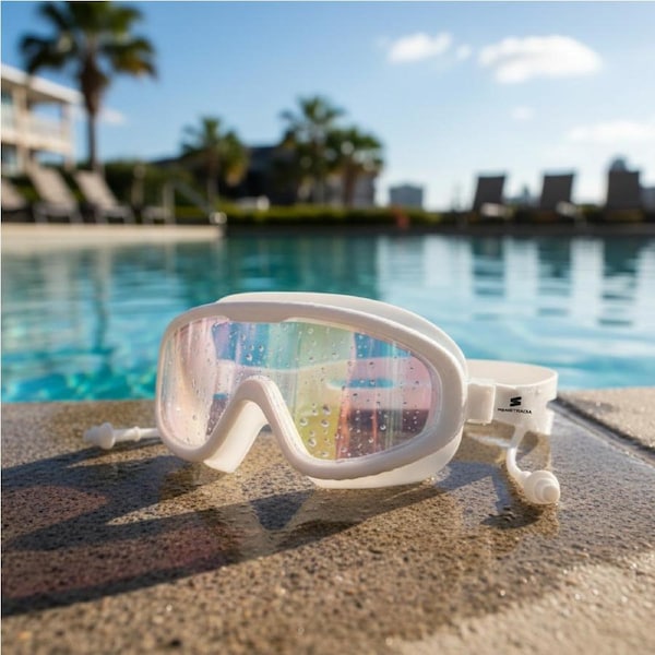 aquaSTRADIA "168RG-WHITE" Advanced Swim Goggles: Dive in Style!