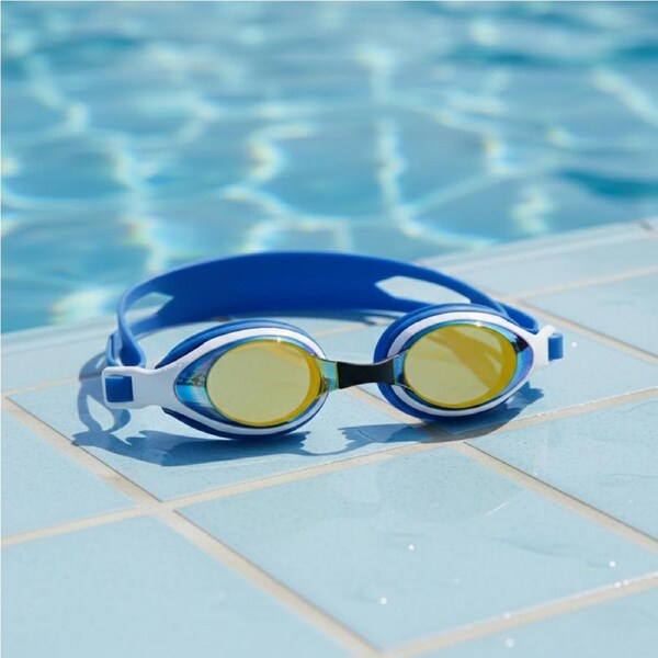 aquaSTRADIA "1600RG-BLUE WHITE" Dynamic Swim Goggles: Speed and Fashion!
