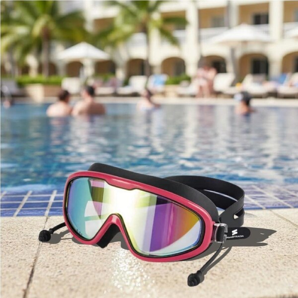 aquaSTRADIA "168RG-RED" Enhanced Vision Swim Goggles: See Clearly!
