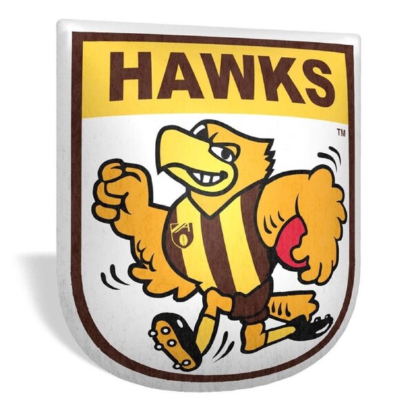 Hawthorn Hawks AFL Team Mascot Shaped Cushion Pillow