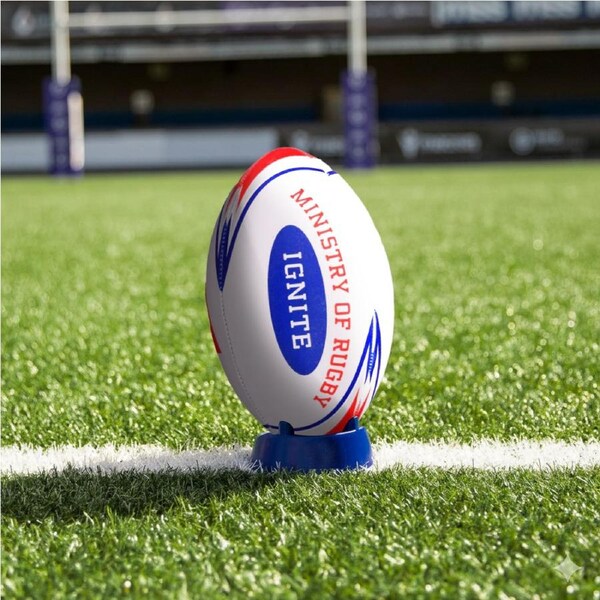 STRADIA "IGNITE" Size 4 Rugby Union Ball - "School Training Classic with Balanced Performance"