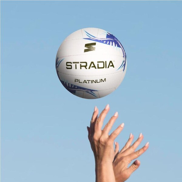 STRADIA "PLATINUM" Size 5 Netball - "Elite Competition Grade for Netball Professionals"