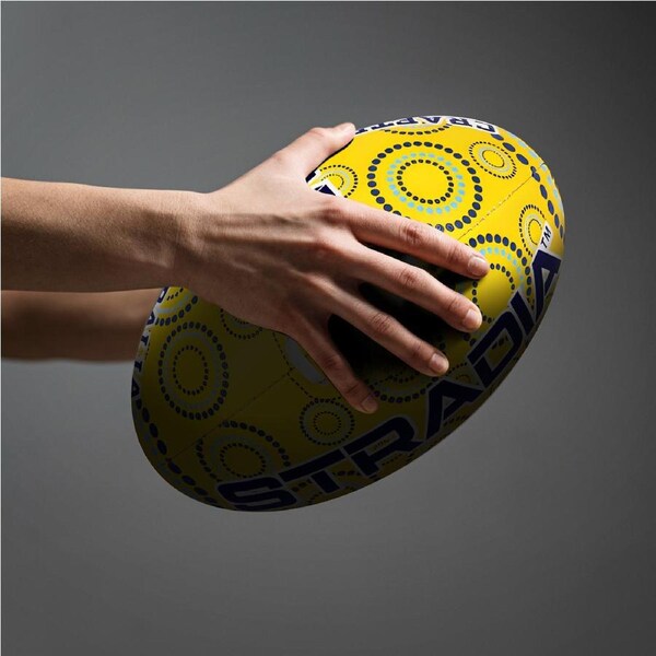 STRADIA "MAXIMA" Size 5 Aussie Rules Ball - "Professional Grade Ball for Maximum Control"