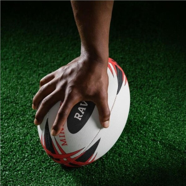 STRADIA "RAVE" Size 5 Rugby Union Ball - "All-Conditions Play with World's Best Grip Technology"