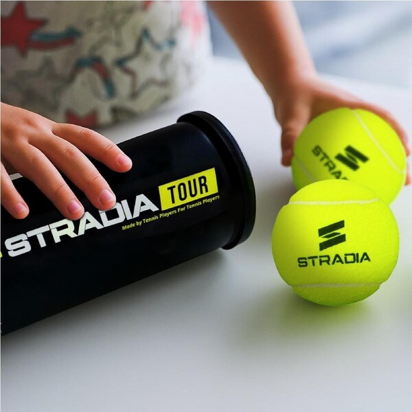 STRADIA "TOUR" Tennis Balls (3 Balls per tube): Elevate Your Game!