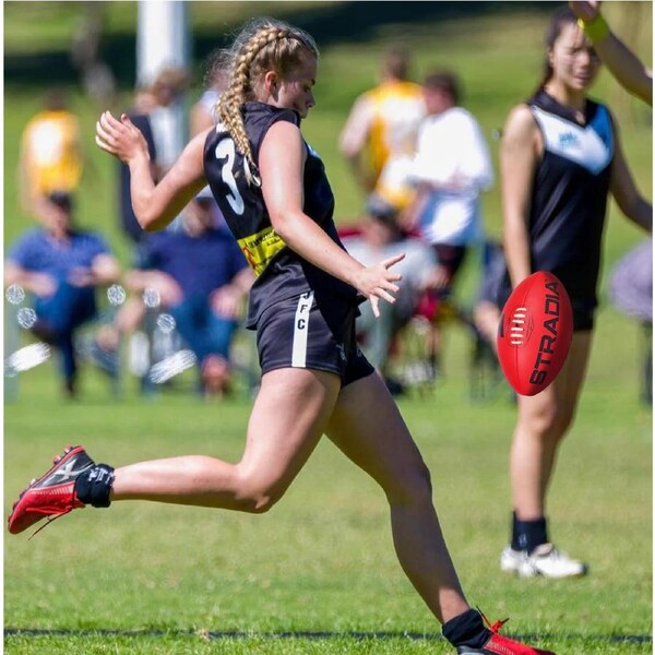 STRADIA "VOGUE" Size 5 Aussie Rules Ball - "Sleek Performance and Durability for AFL Pros"