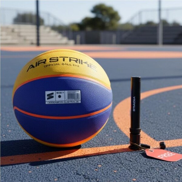 STRADIA AIR STRIKE Basketball + Double Action Pump (Free)