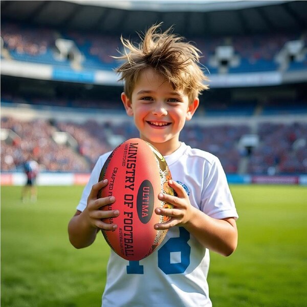 STRADIA "ULTIMA" Size 3 Aussie Rules Ball - "Peak AFL Performance with Game-Ready Robust Design"