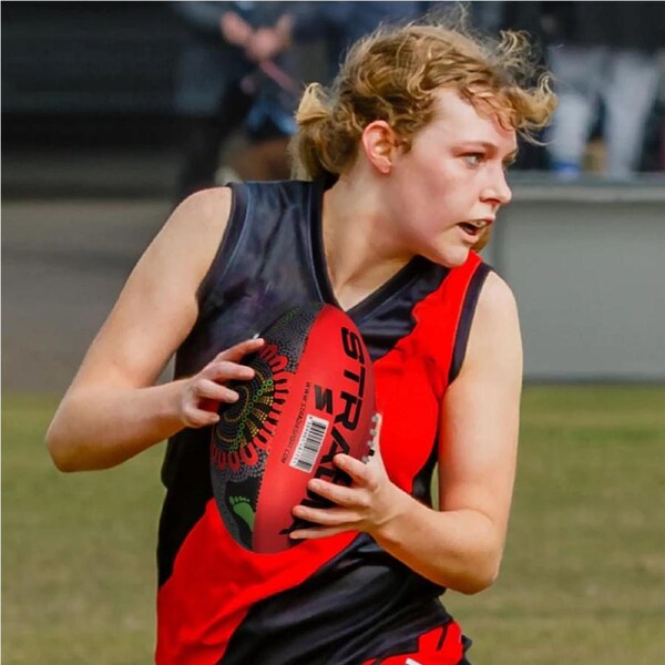 STRADIA "ULTIMA" Size 4 Aussie Rules Ball - "High-Grip Endurance for Professional AFL Play"