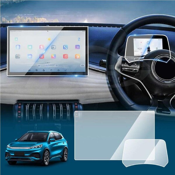 15.6-inch Tempered Glass Dash Center Console Screen Protector for BYD Atto 3 Atto3 2024-Onwards Touchscreen Anti-Scratch Cover Accessories