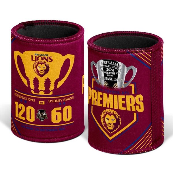 Brisbane Lions AFL 2024 Grand Final Premiers Can Cooler